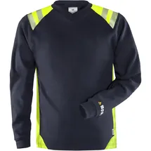 Fristads Multinorm Langarmshirt 7360 TFL" Flamestat marine/gelb - XS