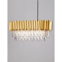 Nova Luce Magnolia 5-flg. 60 cm oval Chrom