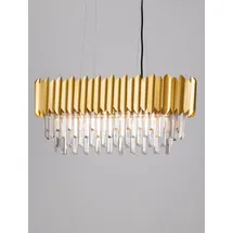 Nova Luce Magnolia 5-flg. 60 cm oval Chrom