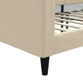 vidaXL Tagesbett Creme 80x200 cm Stoff