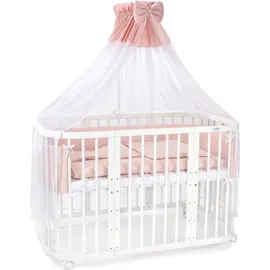 Waldin Babybett Kinderbett 7in1 mit Matratze,