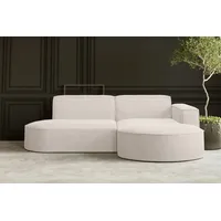 Kaiser Möbel Ecksofa, Sofa L form, Couch L form MODENA STUDIO stoff Verita Ecru Rechts