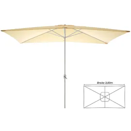 VCM Sonnenschirm eckig 200 x 300 cm Beige