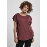 URBAN CLASSICS Ladies Basic Shaped Tee - Rot