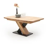 MCA Furniture Mendoza Bootsform mit X-Säule, ausziehbar braun