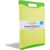 MaxxGoods Schneidebrett Kunststoff mit Saftrille & Griff - Antibakteriell