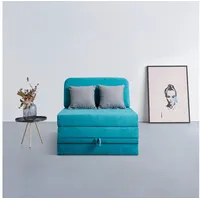 INOSIGN Schlafsofa Fantastico Plus Schlafsofa 92cm (Liegefläche 92/190cm), mit Bettkasten, Inklusive 1 Rücken- und 2 Zierkissen grün