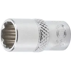 BGS Steckschlüssel-Einsatz Zwölfkant 10779, Antrieb Innenvierkant 6,3 mm (1/4"), SW 9 mm