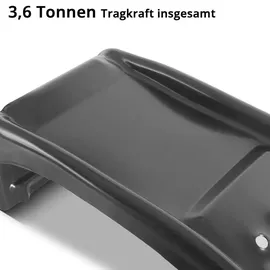 STAHLWERK Auffahrrampe 2er-Set Stahl 230 mm schwarz
