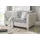 furn.design Sofa creme und blau Landhaus Couch 2-Sitzer Loungesofa 160 cm mit 4 Kissen Hooge