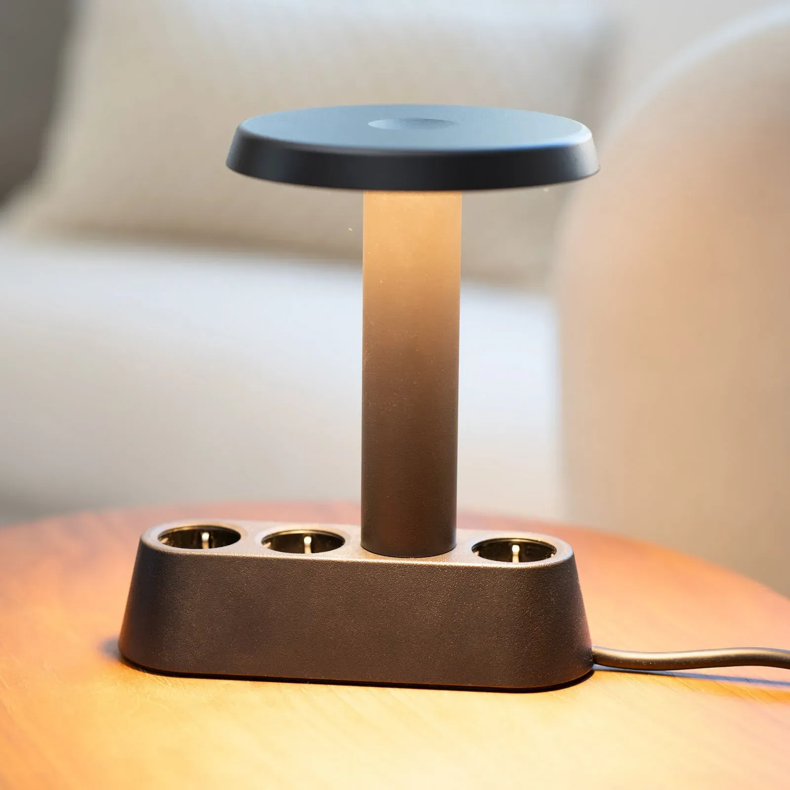 Tischleuchte NOMAD COLLECTION, NOMAD LAMP 01, dimmbar, Schwarz, für Wohnzimmer, Aluminium, Design - 19.1