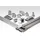 Helios Ventilatoren FK-EV 150/125 Flachkanal Endstück 150x50mm, 90 Grad, Anschluss Für Tellerventile Dn 125