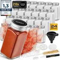 JAECU Gewürzglas Eckig 120 ml 24 St.
