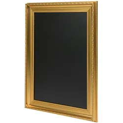 Securit® Tafel – Goldfarbener Holzrahmen