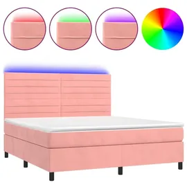 vidaXL Boxspringbett 180 x 200 cm Rosa