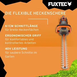 FUXTEC FX-E2HSSET 61 cm inkl. 2 x 20V Li-Ion
