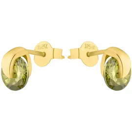 Amor Ohrstecker 2013593 gelbgold 375 grün