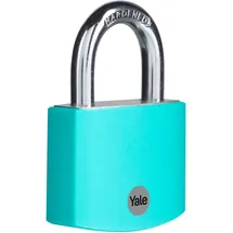 Yale YE3B/50/126/1/TE Vorhängeschloss 50mm Türkis Schlüsselschloss