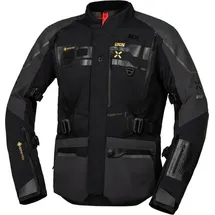 IXS Venture-GTX 1.0 wasserdichte Motorradjacke Schwarz/Grau S