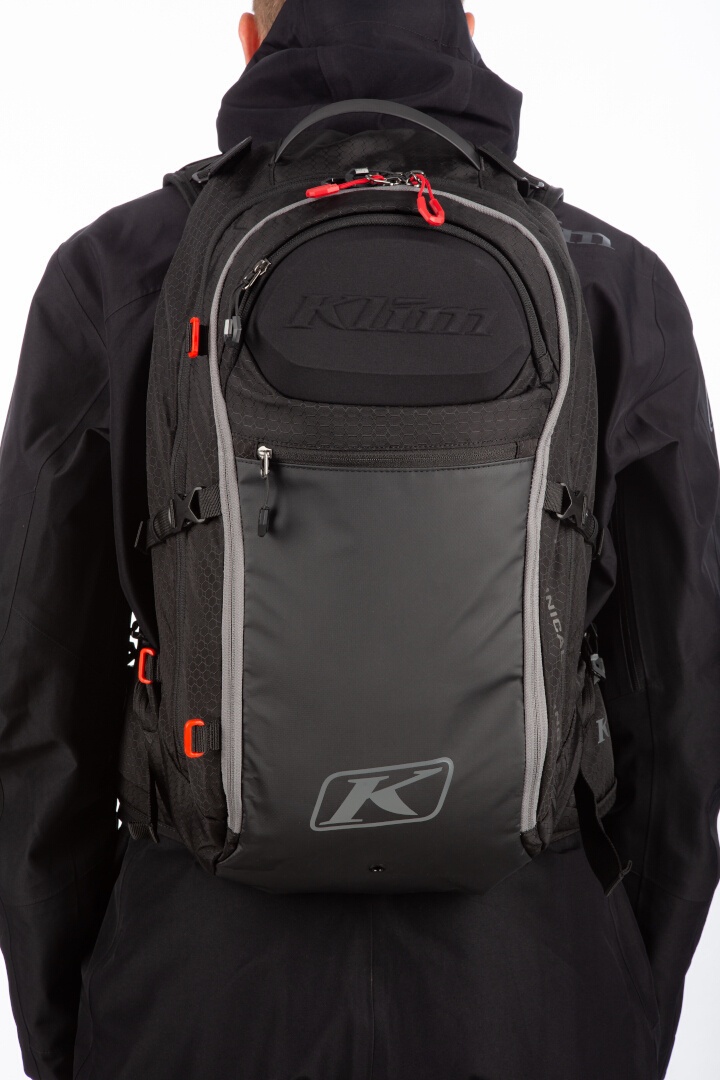 Klim Krew 22 Snowmobil Rucksack, schwarz für Männer