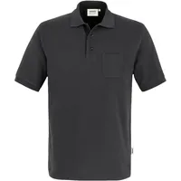 Hakro Pocket-Poloshirt MIKRALINAR® karbongrau