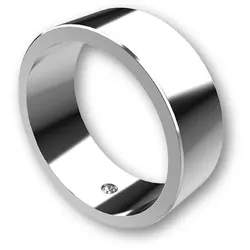 HIGHSIDER Farbring für Lenkergewichte, silber, silber