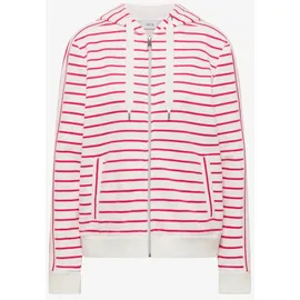 Cecil Langarm Sweatjacke mit Kapuze - Pink