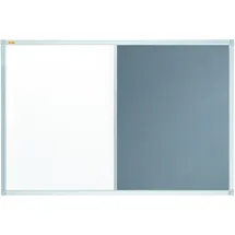 Franken Kombitafel 120 x 90 cm grau / weiß