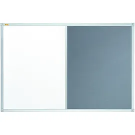Franken Kombitafel 120 x 90 cm grau / weiß
