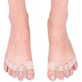 2 Stück Silikon-Zehentrenner, Zehentrenner, Zehendehner für überlappende Zehen, Ballen, Hammerzehen, Hallux Valgus, Glättet die Zehen