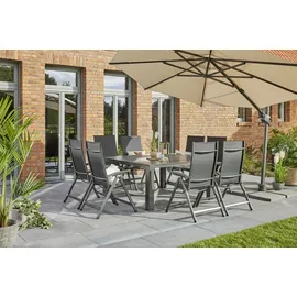 Primaster Marseille Gartentisch 152 x 152 x 74 cm grau