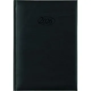 Livepac-Office Buchkalender 2026 / Chefkalender / Farbe: schwarz