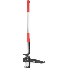 vidaXL Unkrautstecher Rot und Silbern 99,5 cm Eloxiertes Aluminium
