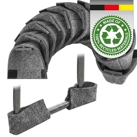 Dune Design DuneDesign 12er Set Filz Bodenschoner für Bierzeltgarnitur Grau