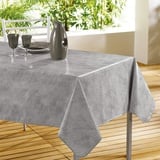 Decorline TISCHDECKE Bedruckt ÖLTUCH 140X240 Druck. Beton CIRE GRIS, Kunststoff, grau, 140x1x240 cm