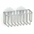 Zeller Schwammhalter 13 x 5,5 x 6,3 cm Silber