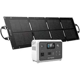 Dyness 300W Powerstation mit Solarpanel 100W, 256Wh LiFePO4 Batterie AC-Steckdose, Solargenerator mit 6 Ausgängen & 4 Ladeoptionen, Notstrom für Camping, Wohnmobil, Reisen & Notfall