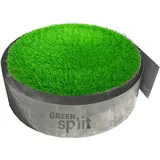 green split Rasenkantenband Metall Alu/Zink 20 cm x 10 m grau