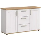 VCM Sideboard Verona 129 x 40 cm Weiß