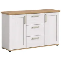 VCM Sideboard Verona 129 x 40 cm Weiß