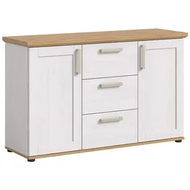 VCM Sideboard Verona 129 x 40 cm Weiß
