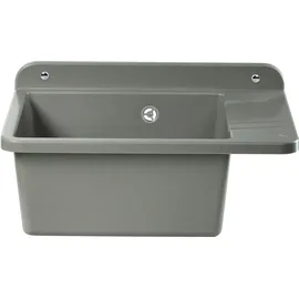 GOSPO Ausgussbecken 50,5 x 34 x 26,5 cm Grau