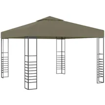 vidaXL Gartenzelt 3x3 m Taupe 180 g/m2