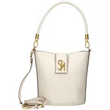 Steve Madden Henkeltasche Kunstleder Beige/Weiß