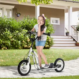 Homcom Kinderroller Scooter Weiß