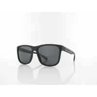 Polaroid PLD 2155/S Herren-Sonnenbrille Vollrand Quadratisch Kunststoff-Gestell, schwarz
