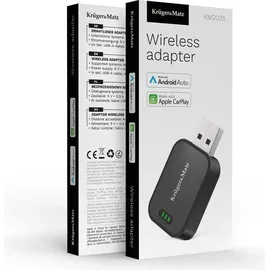 Krüger&Matz Kabelloser Carplay-adapter - Android Auto