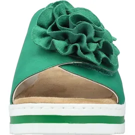 Rieker Damen Pantoletten V0252-52 grün 42 - 42 EU