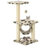 vidaXL Katzen-Kratzbaum Sisal 65 cm beige