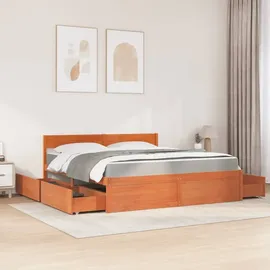vidaXL Bett 180 x 200 cm Braun